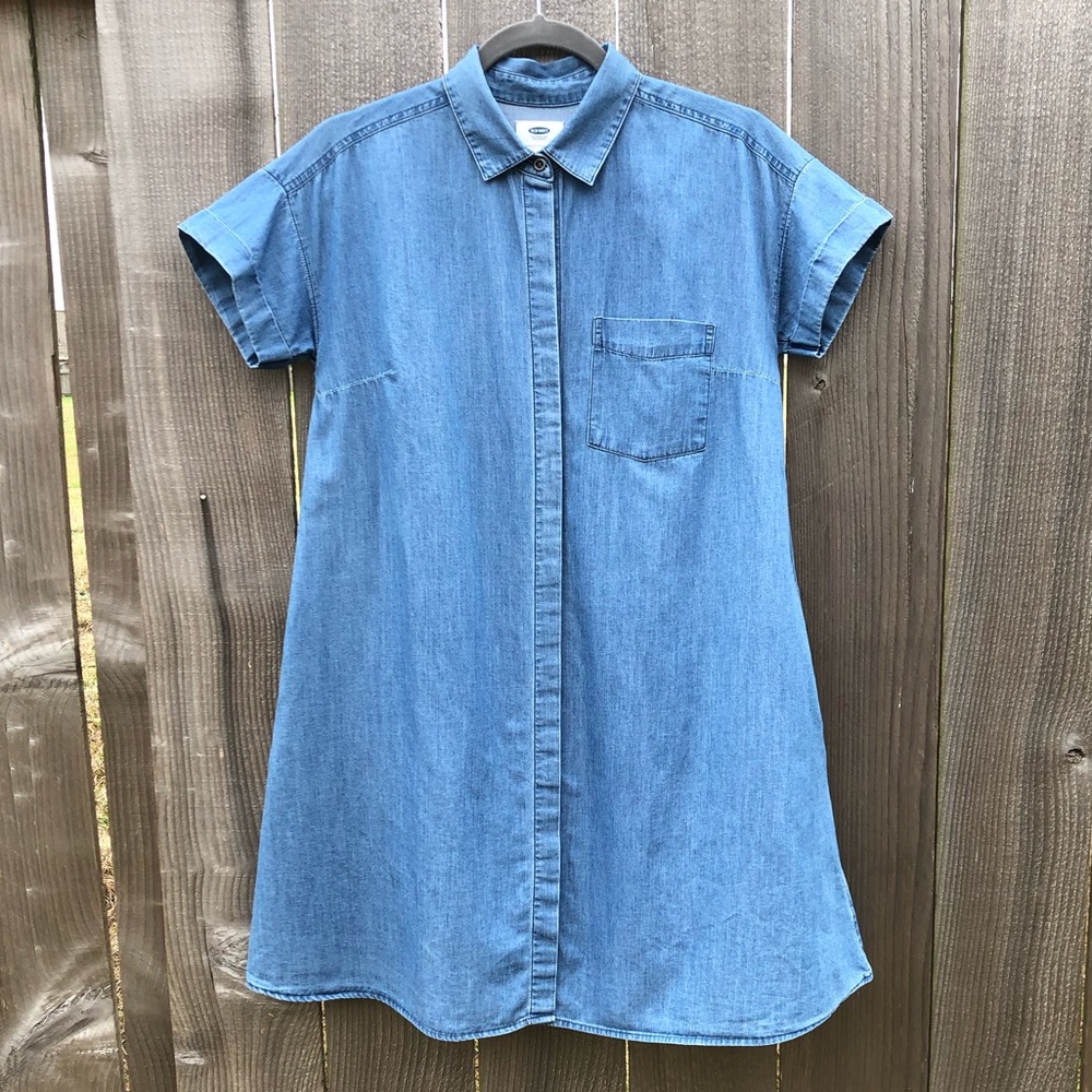 Old Navy💥Chambray Trapeze Dress